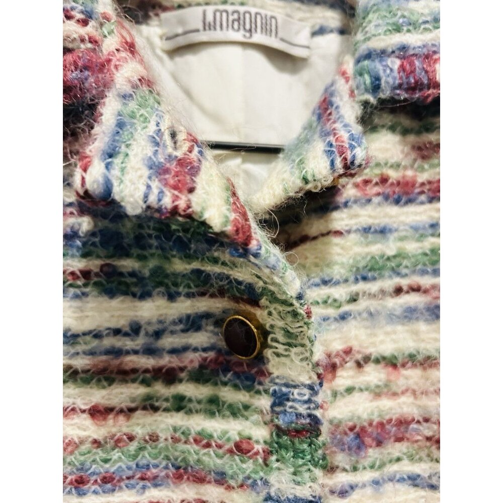 Vintage Quiet Wealth Womens Jacket Sz XS Tweed Channel Style Boucle Tweed Blazer - Picture 11 of 14